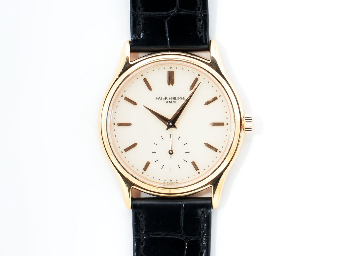 パテックフィリップ カラトラバ Ref.3923R-011 ローズゴールド アイボリー文字盤 中古 8ow85ptx