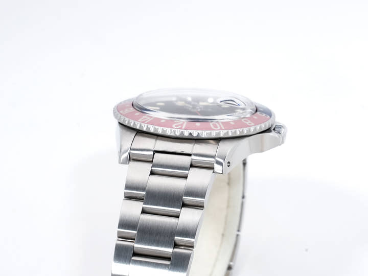 ロレックス GMTマスター Ref.1675 ステンレススチール ブラック文字盤 オイスターブレスレット 中古 upuniucz