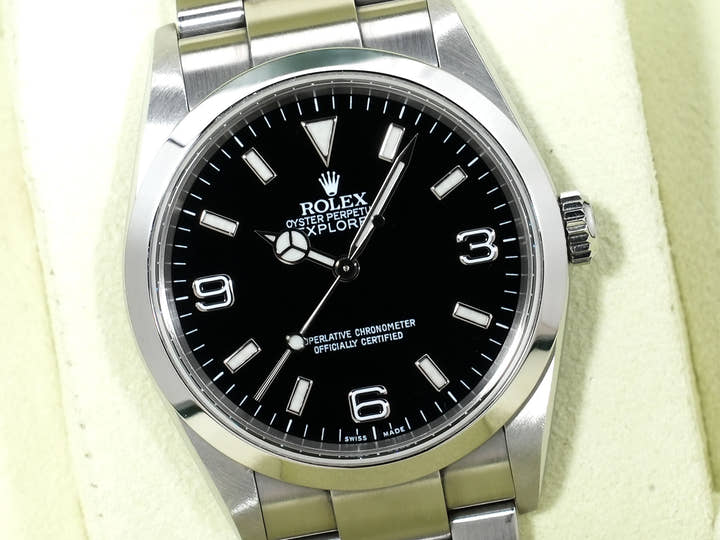ロレックス エクスプローラーI Ref.114270 ステンレススチール ブラック文字盤 オイスターブレスレット 中古 rg5gs4he