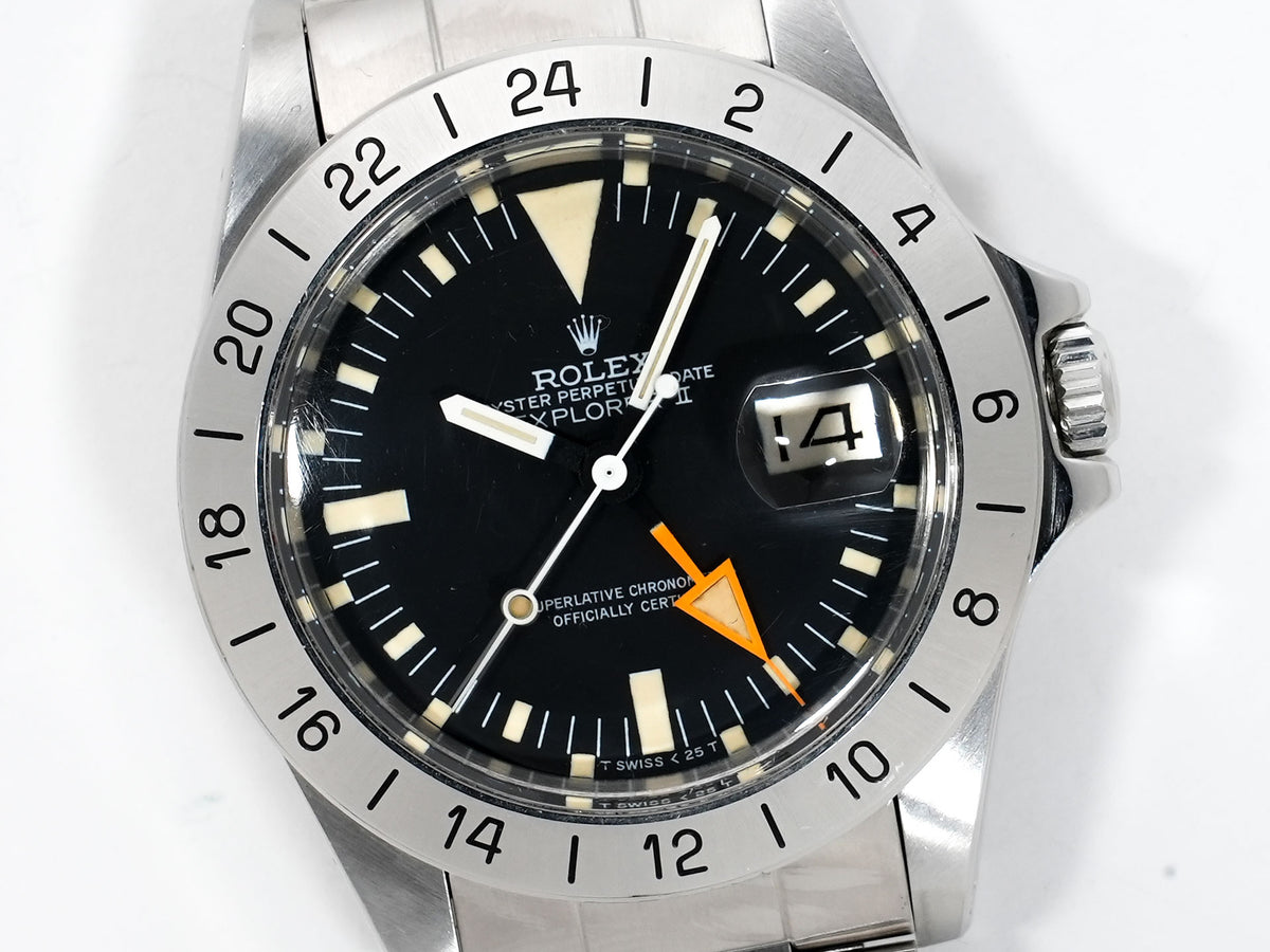 Rolex Explorer II Ref. 1655 Stainless Steel Black Dial Oyster Bracelet Pre-Owned kuzsbf4v