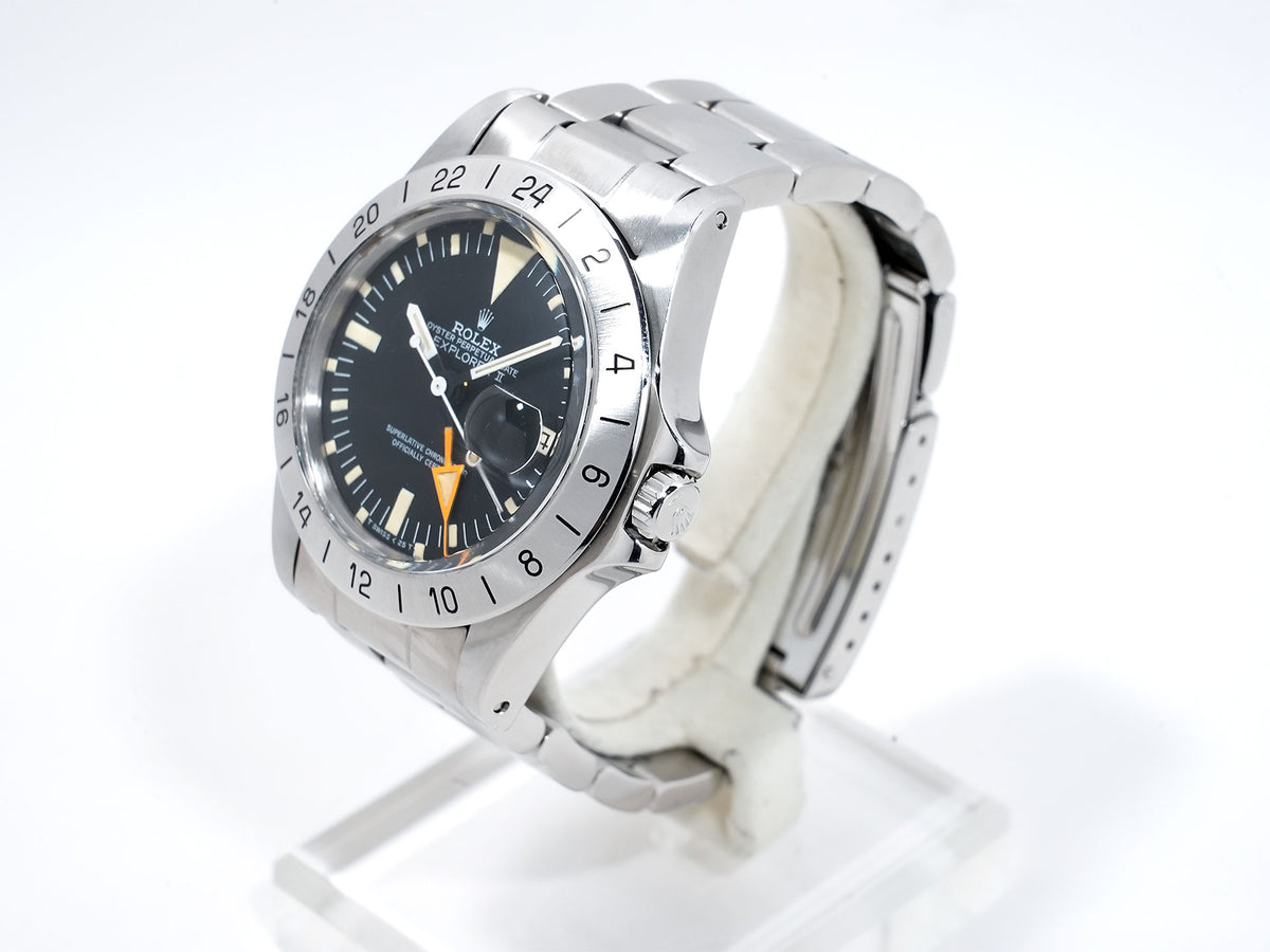 Rolex Explorer II Ref. 1655 Stainless Steel Black Dial Oyster Bracelet Pre-Owned kuzsbf4v
