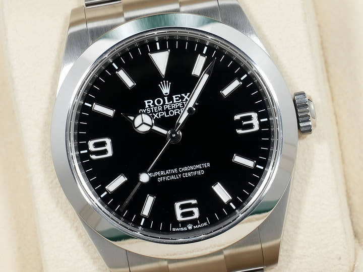 ロレックス エクスプローラー40 Ref.224270 ステンレススチール ブラック文字盤 オイスターブレスレット 極美品 mp24zqv4