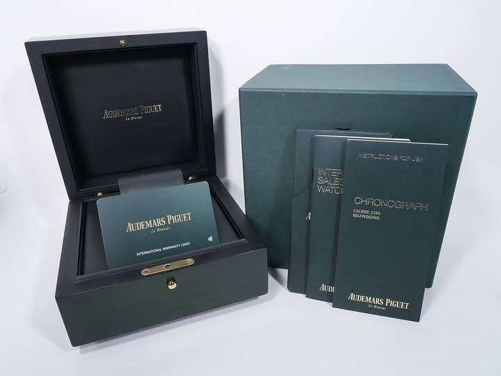 オーデマピゲ ロイヤルオーク クロノグラフ Ref.26715ST.OO.1356ST.01 ステンレススチール ナイトブルー文字盤 極美品 27asbicf