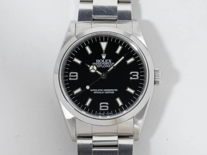 Rolex Explorer I Ref.14270 Stainless Steel Black Dial Oyster Bracelet Pre-owned uj2qev7r
