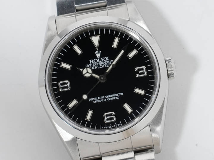 Rolex Explorer I Ref.14270 Stainless Steel Black Dial Oyster Bracelet Pre-owned uj2qev7r