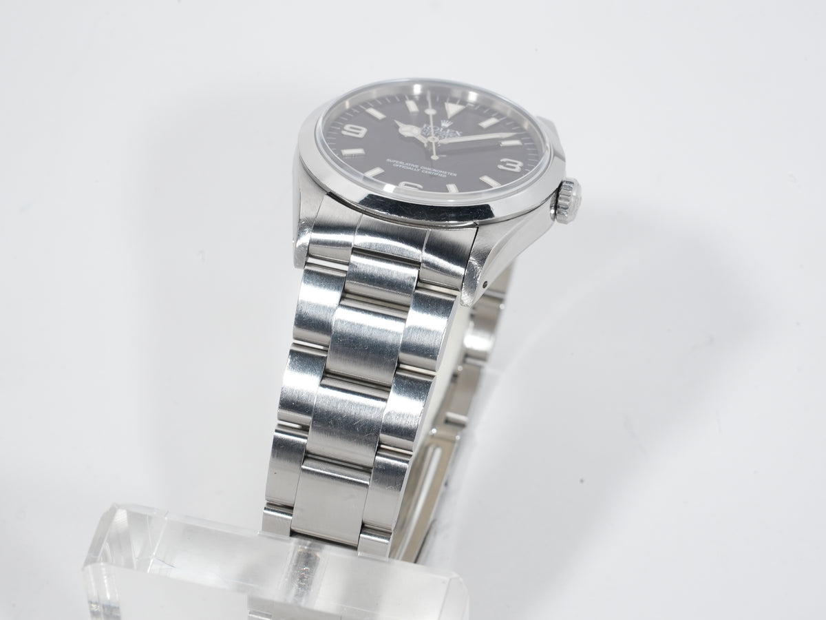 Rolex Explorer I Ref.14270 Stainless Steel Black Dial Oyster Bracelet Pre-owned uj2qev7r