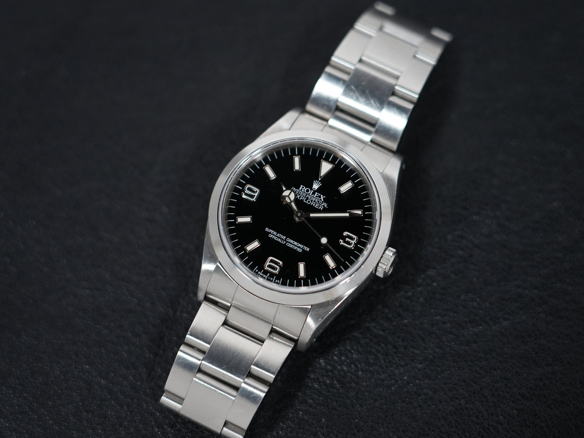 Rolex Explorer I Ref.14270 Stainless Steel Black Dial Oyster Bracelet Pre-owned uj2qev7r