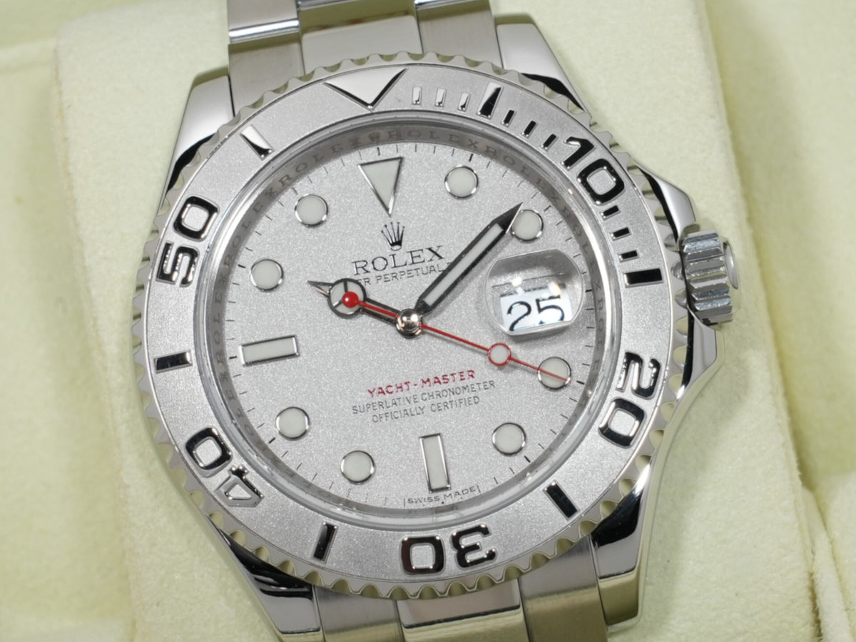 Rolex Yachtmaster 40 Ref.16622 Stainless Steel/Platinum Rhodium Dial Pre-owned gbxj82d6