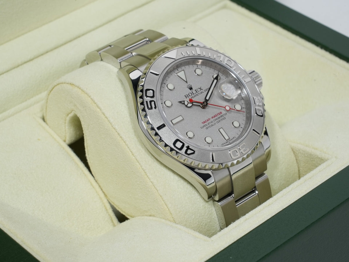 Rolex Yachtmaster 40 Ref.16622 Stainless Steel/Platinum Rhodium Dial Pre-owned gbxj82d6