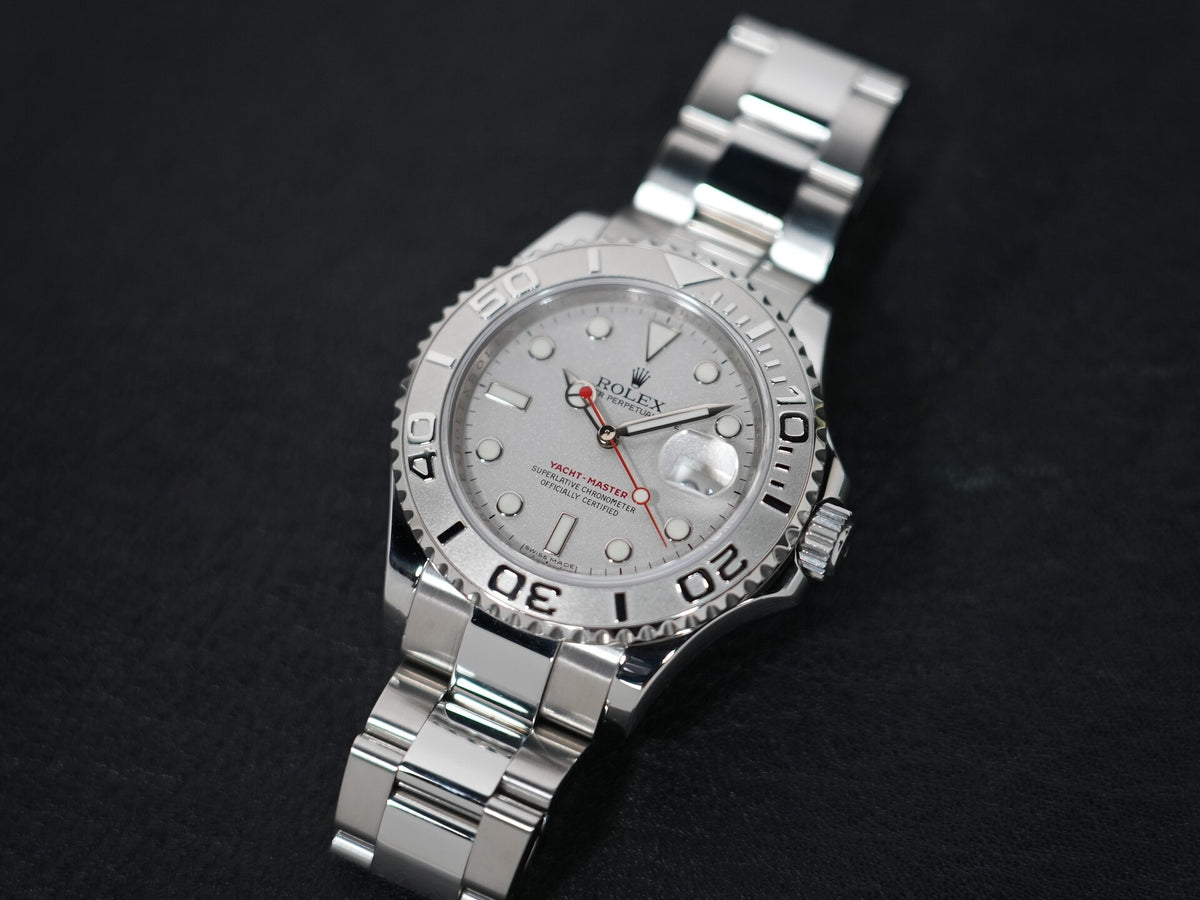 Rolex Yachtmaster 40 Ref.16622 Stainless Steel/Platinum Rhodium Dial Pre-owned gbxj82d6