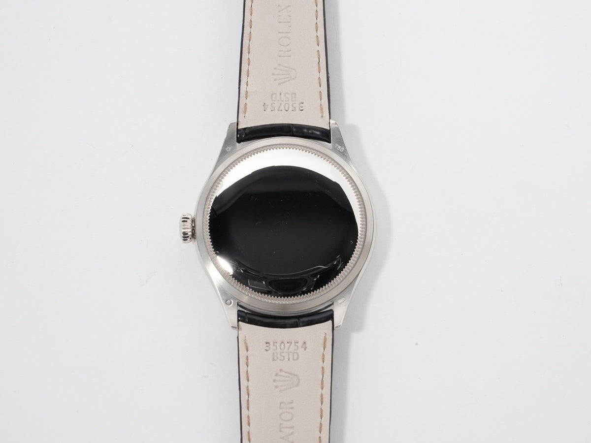 ロレックス チェリーニ タイム Ref.50509 ホワイトゴールド ブラック文字盤 中古 wub2nuvv