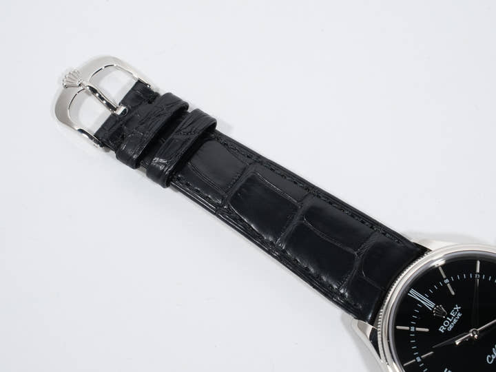 ロレックス チェリーニ タイム Ref.50509 ホワイトゴールド ブラック文字盤 中古 wub2nuvv