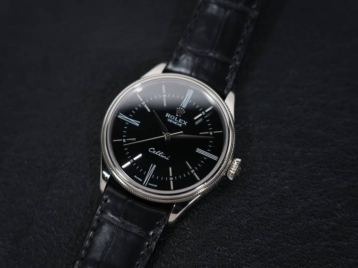ロレックス チェリーニ タイム Ref.50509 ホワイトゴールド ブラック文字盤 中古 wub2nuvv