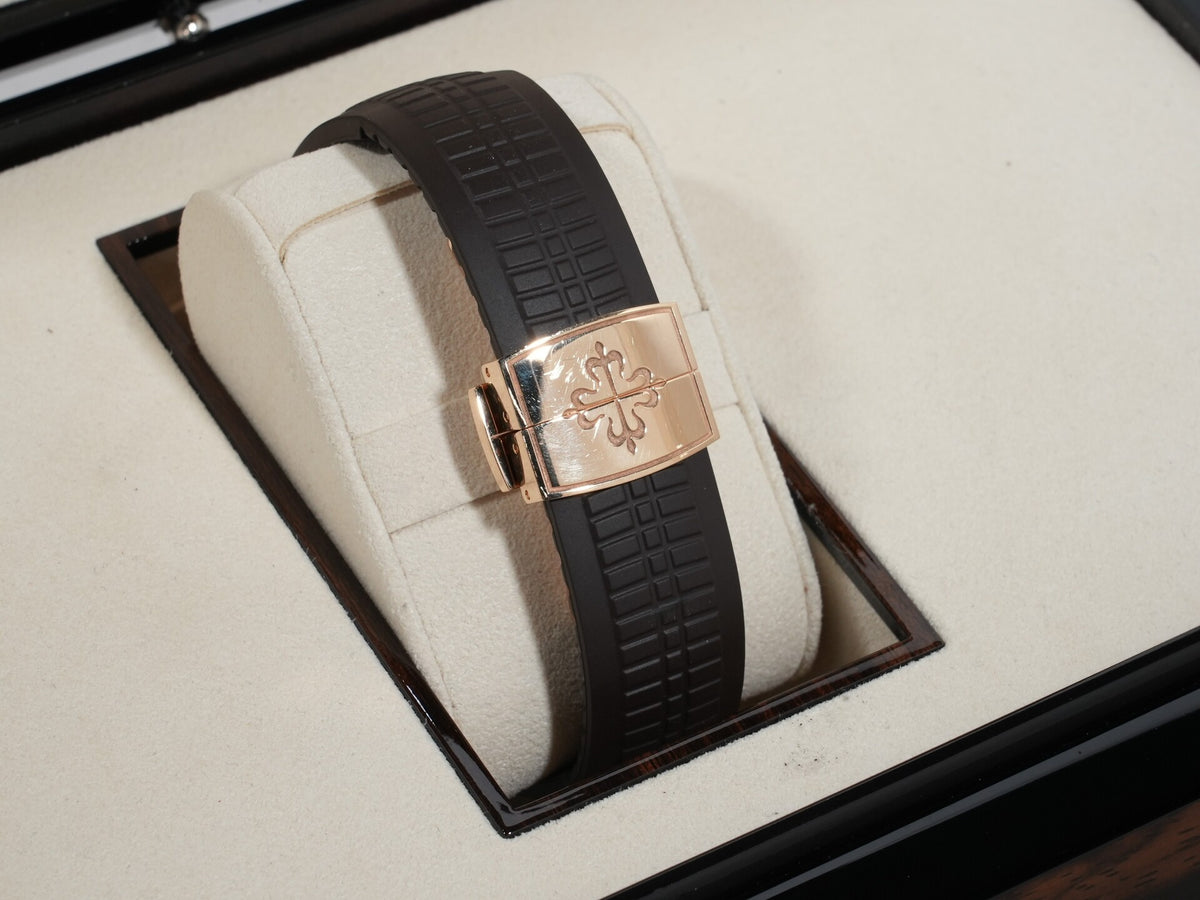 パテックフィリップ アクアノート Ref.5164R-001 ローズゴールド ブラウン エンボス文字盤 中古 wipk24jn