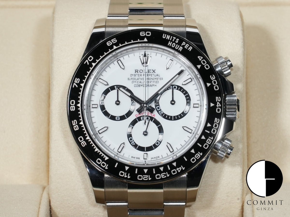 ロレックス デイトナ Ref.126500LN ステンレススチール ホワイト文字盤 美品 zbv9i9zd