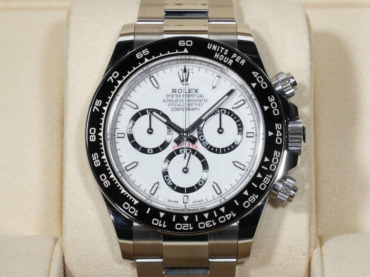 ロレックス デイトナ Ref.126500LN ステンレススチール ホワイト文字盤 美品 zbv9i9zd