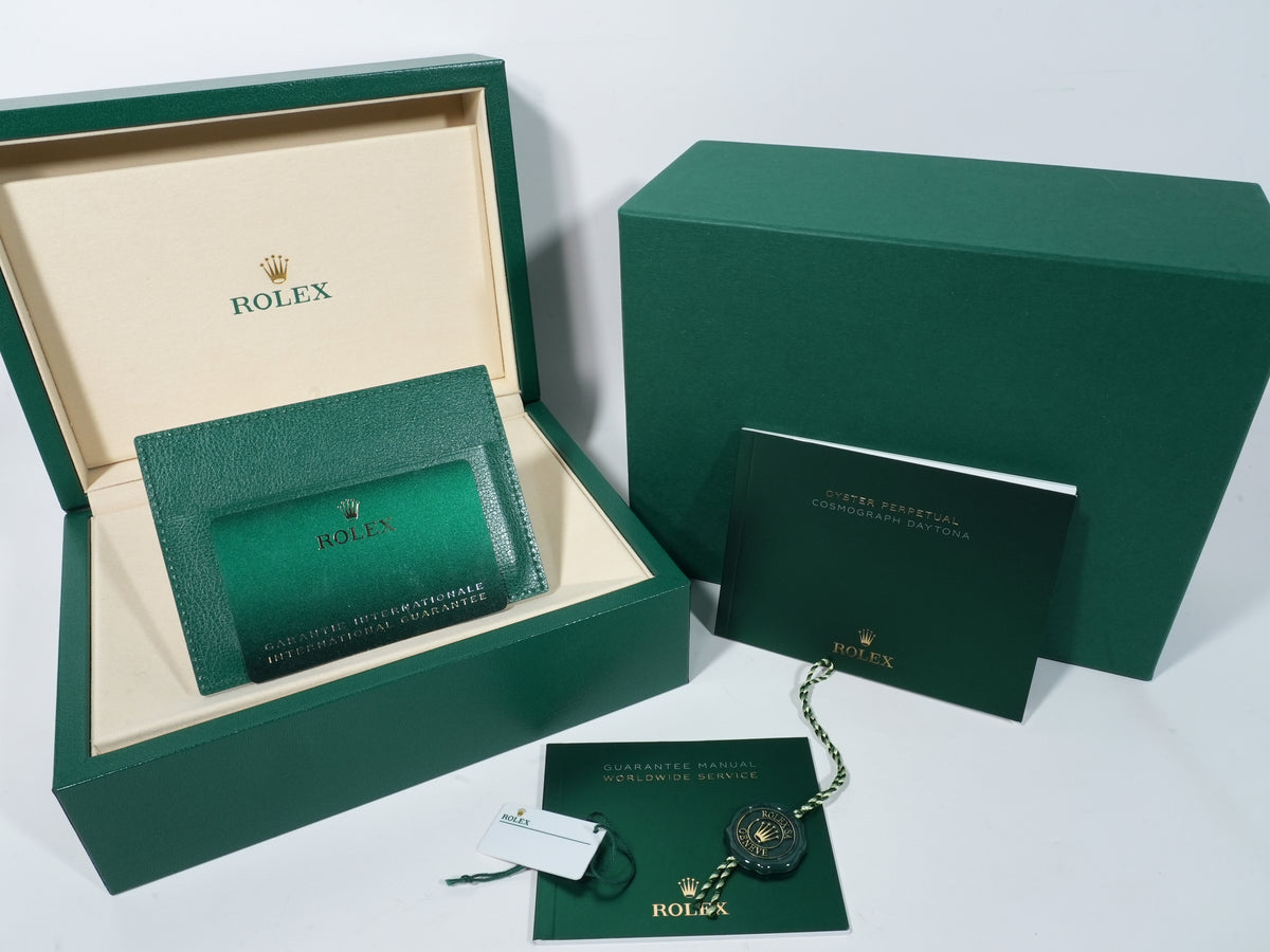 Rolex Daytona Ref.126518LN Yellow Gold Turquoise Blue Dial Unused jmjuer7u