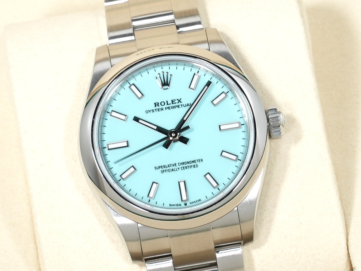 ロレックス オイスターパーペチュアル31 Ref.277200 ステンレススチール ターコイズ文字盤 未使用 j76aq4f5