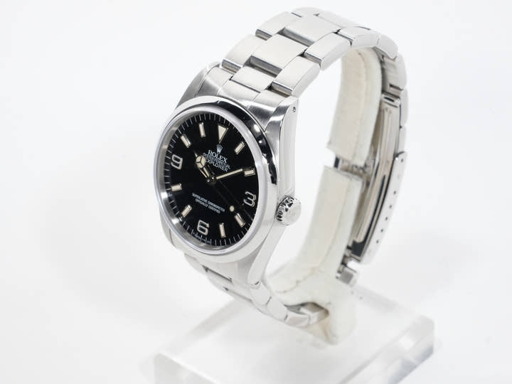 ロレックス エクスプローラーI Ref.14270 ステンレススチール ブラック文字盤 オイスターブレスレット 中古 tgihji2o