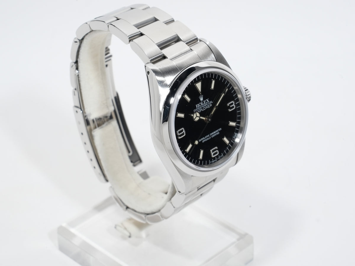 ロレックス エクスプローラーI Ref.14270 ステンレススチール ブラック文字盤 オイスターブレスレット 中古 tgihji2o