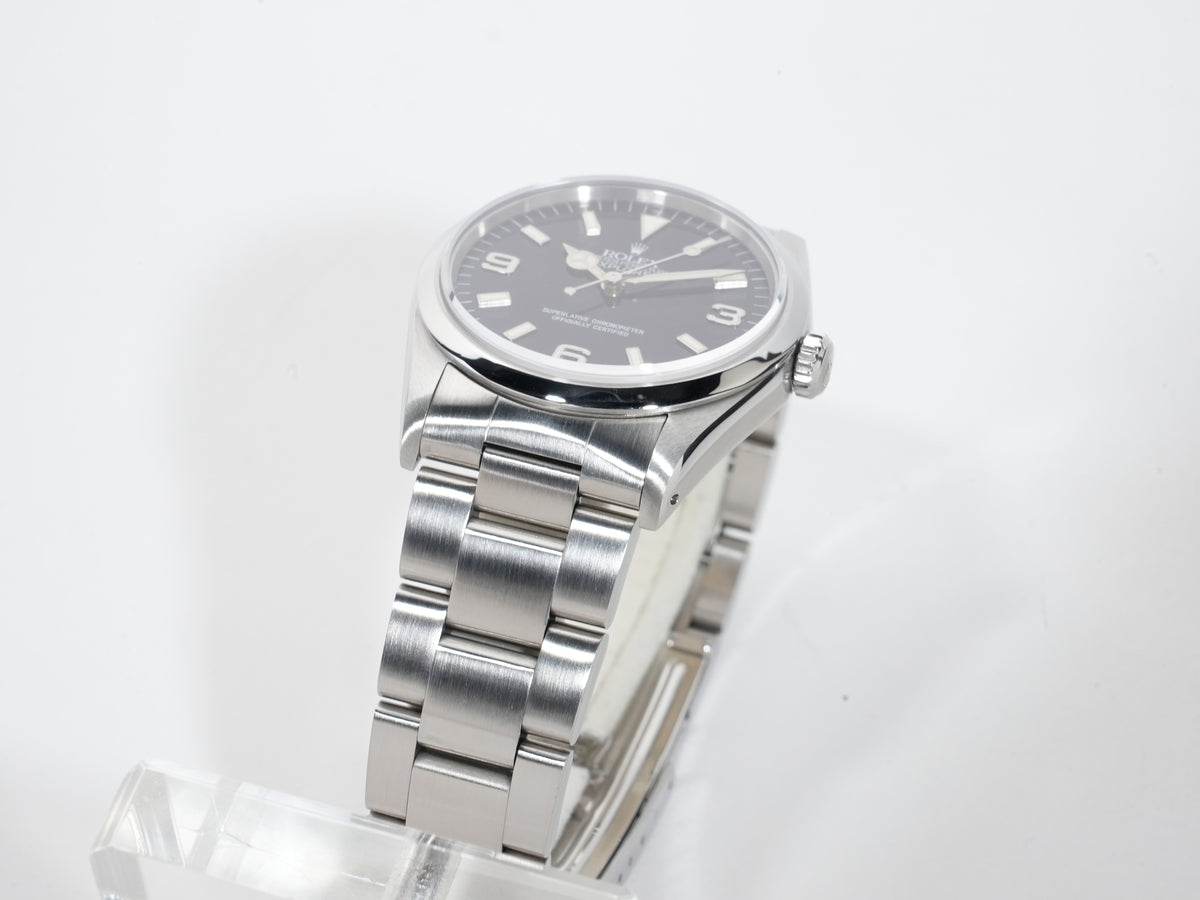 ロレックス エクスプローラーI Ref.14270 ステンレススチール ブラック文字盤 オイスターブレスレット 中古 tgihji2o