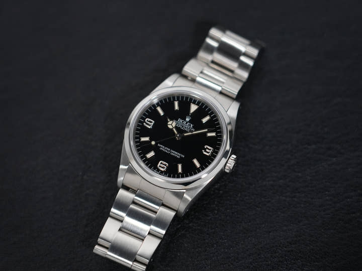 ロレックス エクスプローラーI Ref.14270 ステンレススチール ブラック文字盤 オイスターブレスレット 中古 tgihji2o