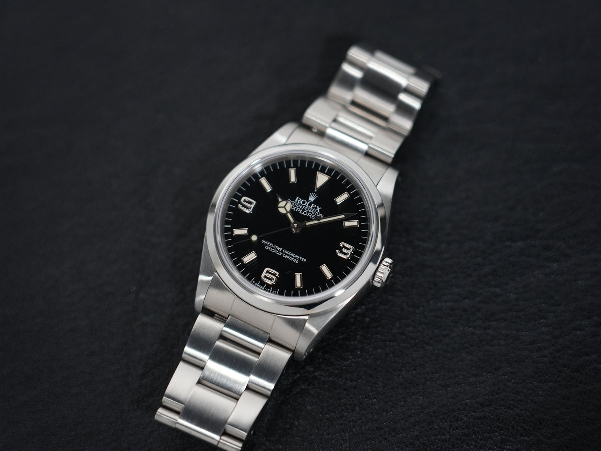 ロレックス エクスプローラーI Ref.14270 ステンレススチール ブラック文字盤 オイスターブレスレット 中古 tgihji2o