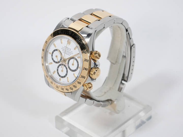 ロレックス デイトナ エルプリメロ Ref.16523 ステンレススチール/イエローゴールド ホワイト文字盤 中古 fi5ms667