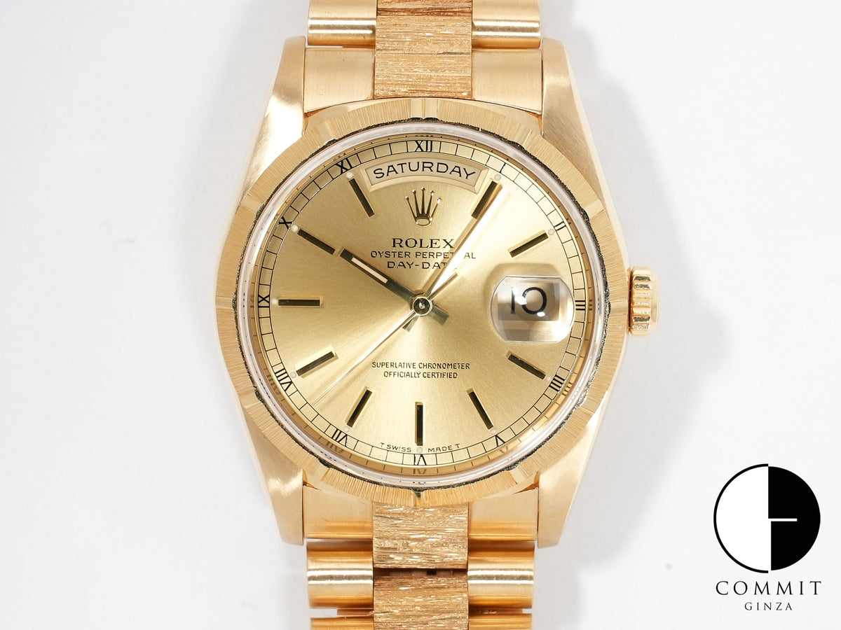 ロレックス デイデイト Ref.18248 イエローゴールド シャンパンゴールド文字盤 美中古 C3516