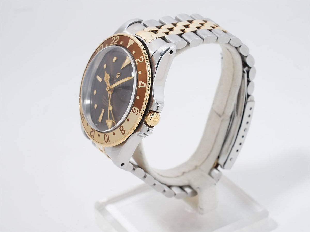 Rolex GMT-Master Ref.1675/3 Stainless Steel/Yellow Gold Brown Dial Jubilee Bracelet Pre-owned b629iw3h