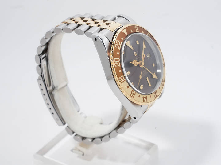 Rolex GMT-Master Ref.1675/3 Stainless Steel/Yellow Gold Brown Dial Jubilee Bracelet Pre-owned b629iw3h