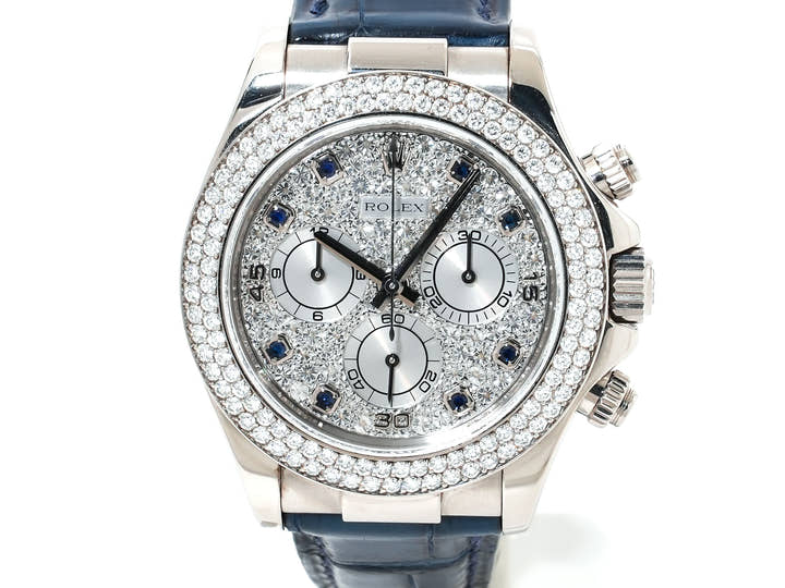 Rolex Daytona Ref.116589RBR White Gold Diamond x Sapphire Index Dial Pre-owned 6V1UP664