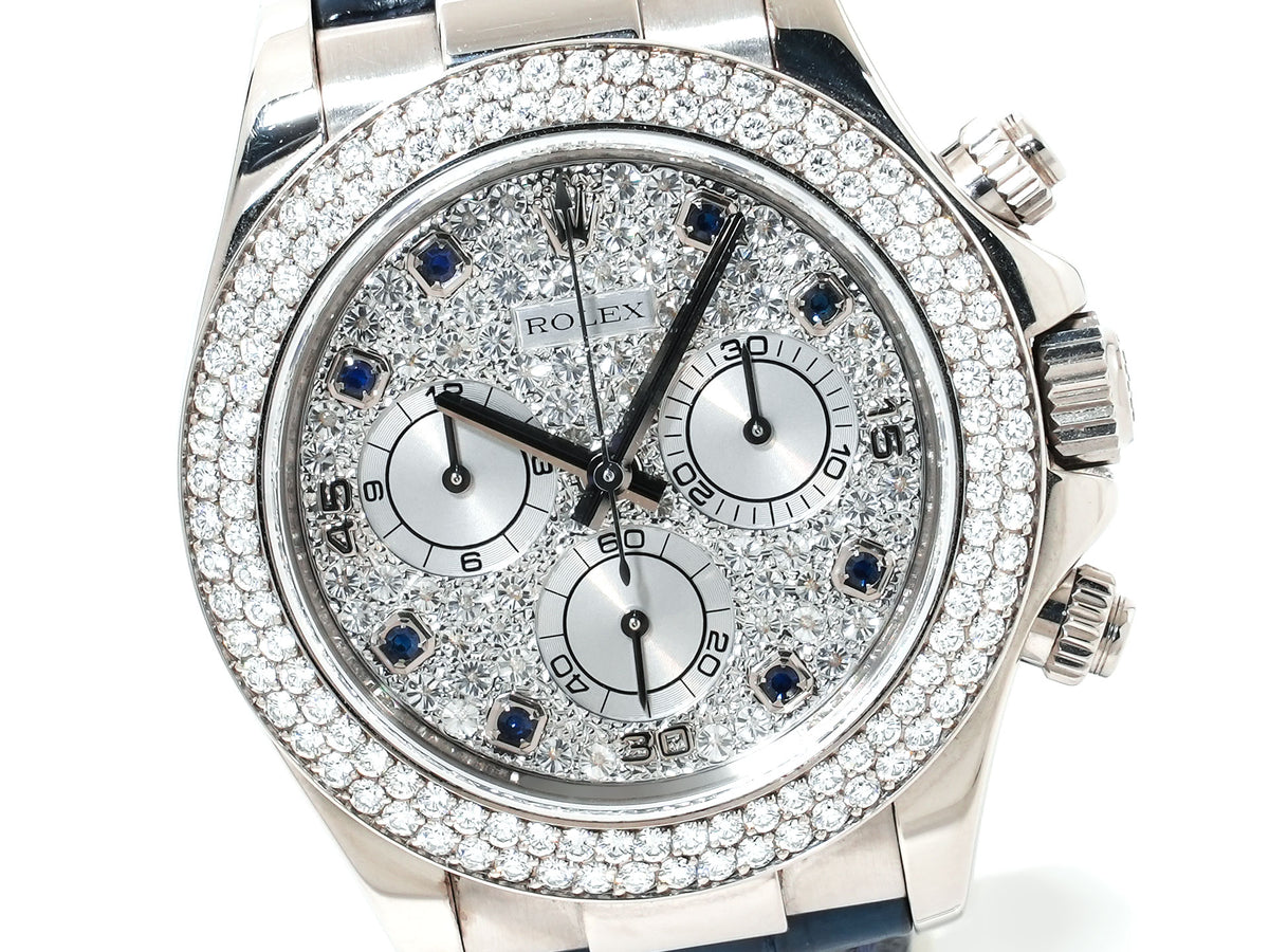 Rolex Daytona Ref.116589RBR White Gold Diamond x Sapphire Index Dial Pre-owned 6V1UP664