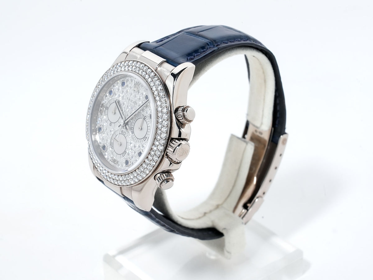 Rolex Daytona Ref.116589RBR White Gold Diamond x Sapphire Index Dial Pre-owned 6V1UP664