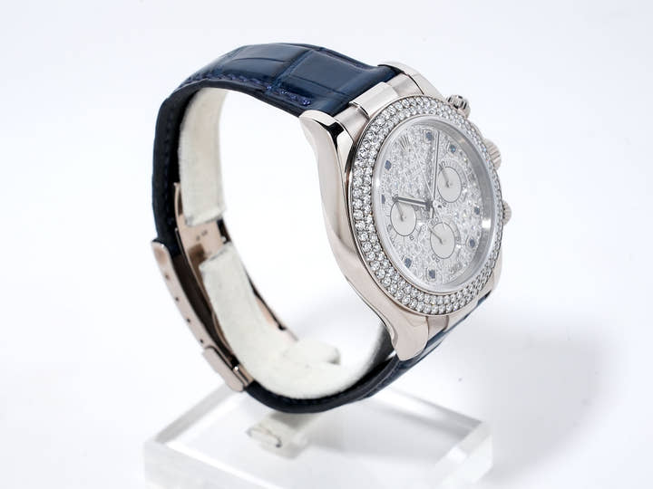 Rolex Daytona Ref.116589RBR White Gold Diamond x Sapphire Index Dial Pre-owned 6V1UP664