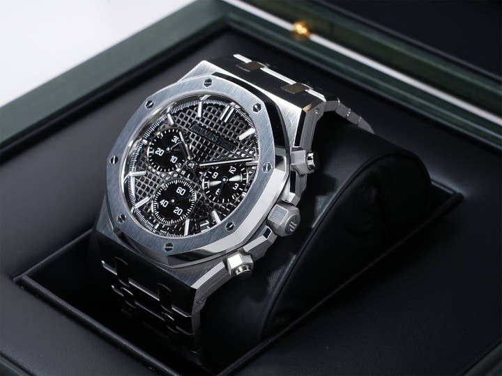 Audemars Piguet Royal Oak Chronograph 50th Anniversary Ref.26240ST.OO.1320ST.02 Stainless Steel Black Dial Excellent Pre-owned qpg63och