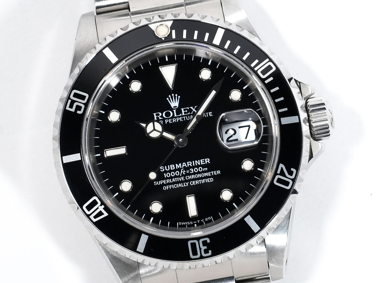 Rolex Submariner Date Ref.16610 Stainless Steel Black Dial Pre-owned 2kb8ouro