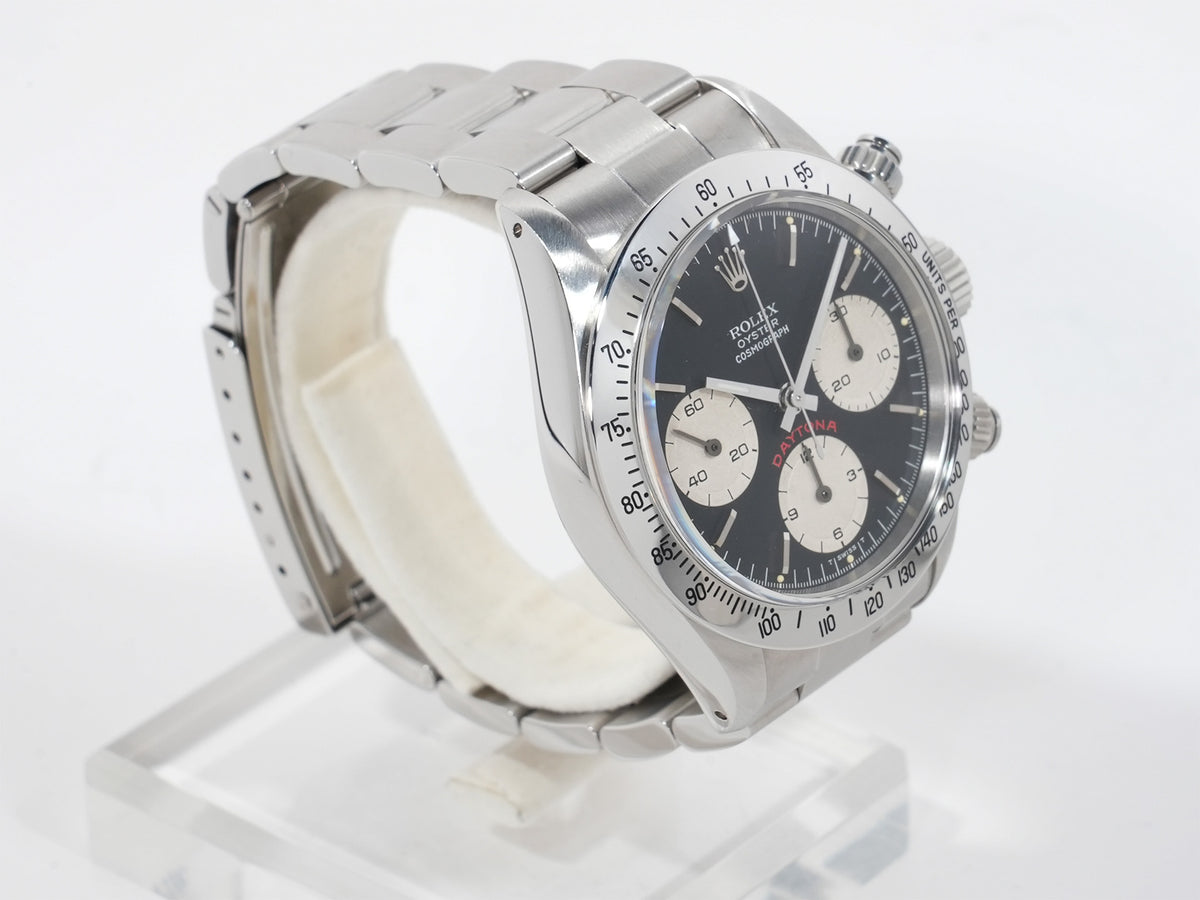 Rolex Daytona Ref.6265 Stainless Steel Black Dial Excellent Condition mq9g6mwo