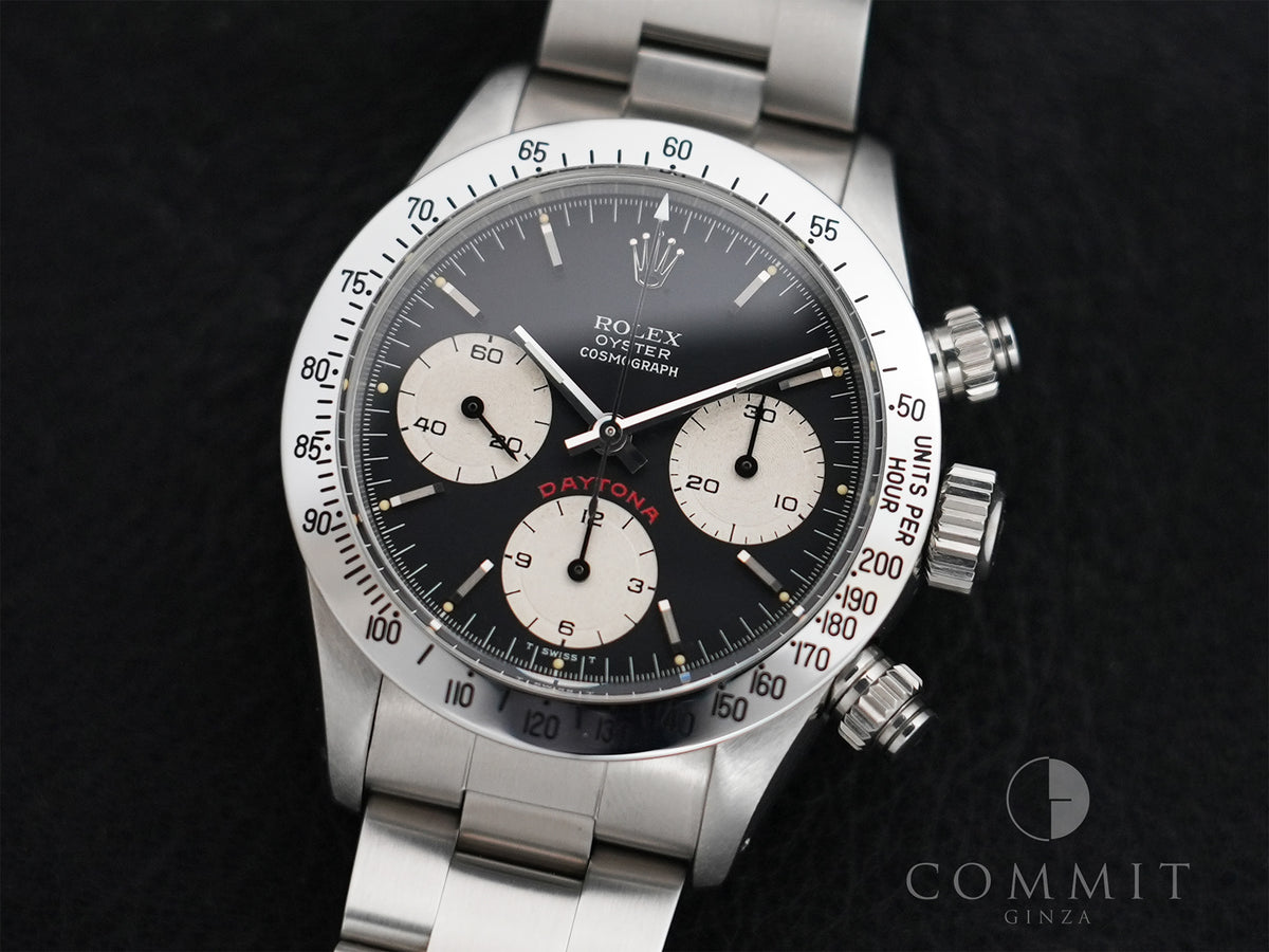 Rolex Daytona Ref.6265 Stainless Steel Black Dial Excellent Condition mq9g6mwo
