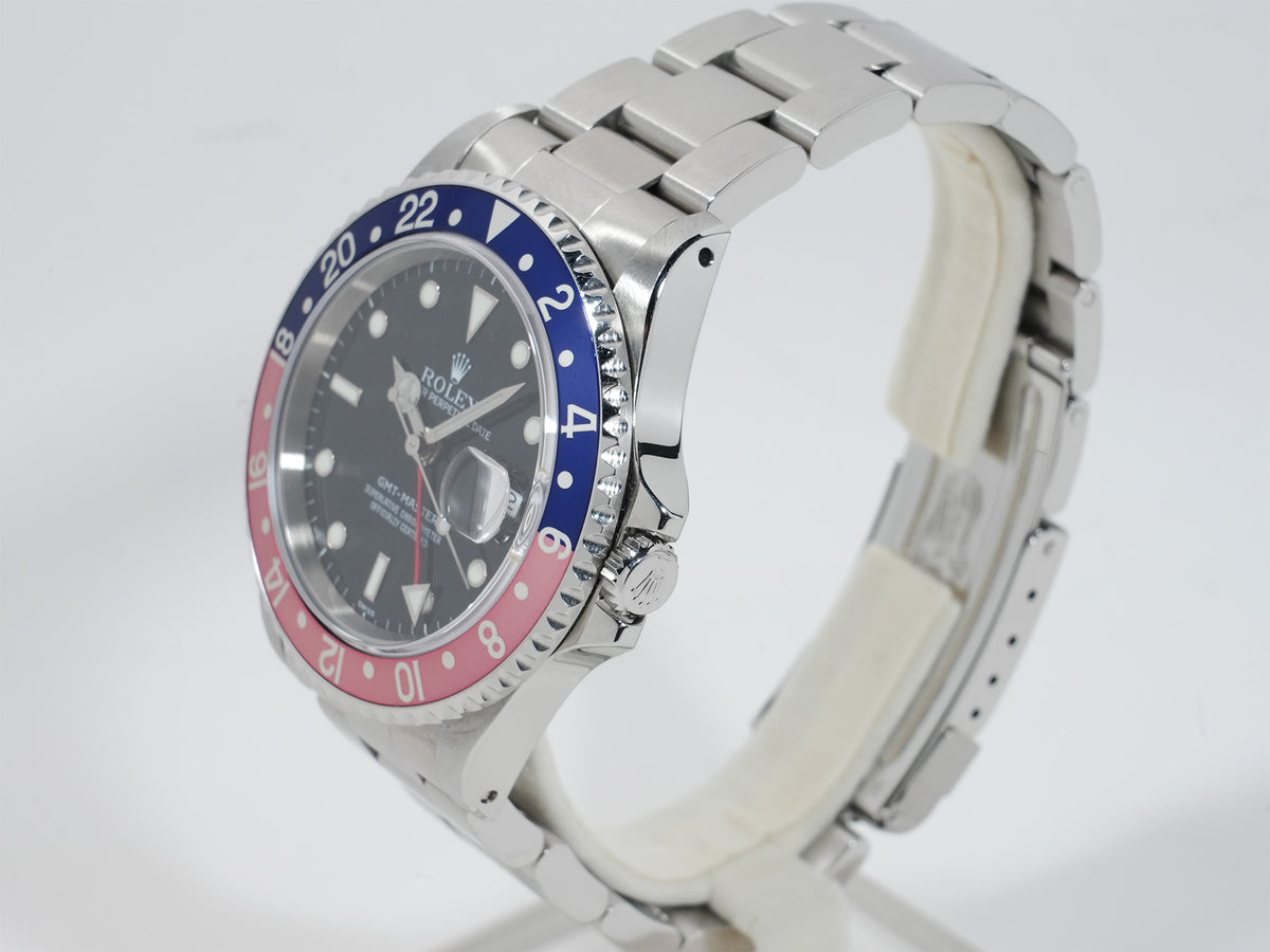 Rolex GMT-Master Ref.16700 Stainless Steel Black Dial Oyster Bracelet Excellent Pre-Owned zf8heis2