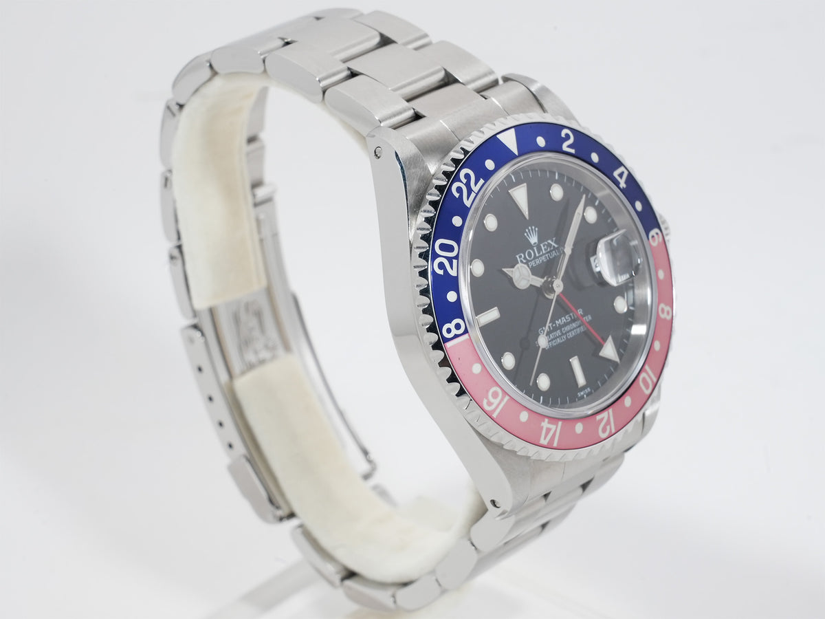 Rolex GMT-Master Ref.16700 Stainless Steel Black Dial Oyster Bracelet Excellent Pre-Owned zf8heis2