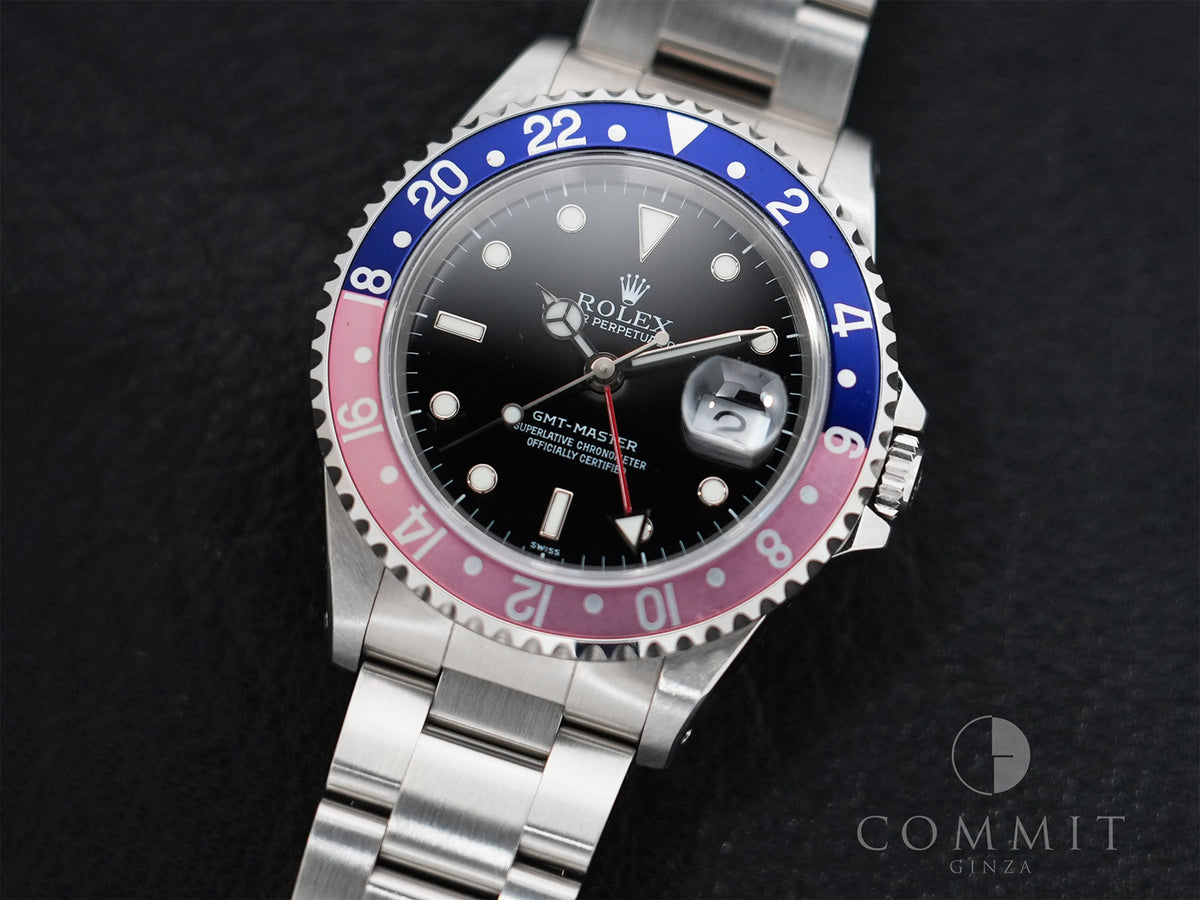Rolex GMT-Master Ref.16700 Stainless Steel Black Dial Oyster Bracelet Excellent Pre-Owned zf8heis2