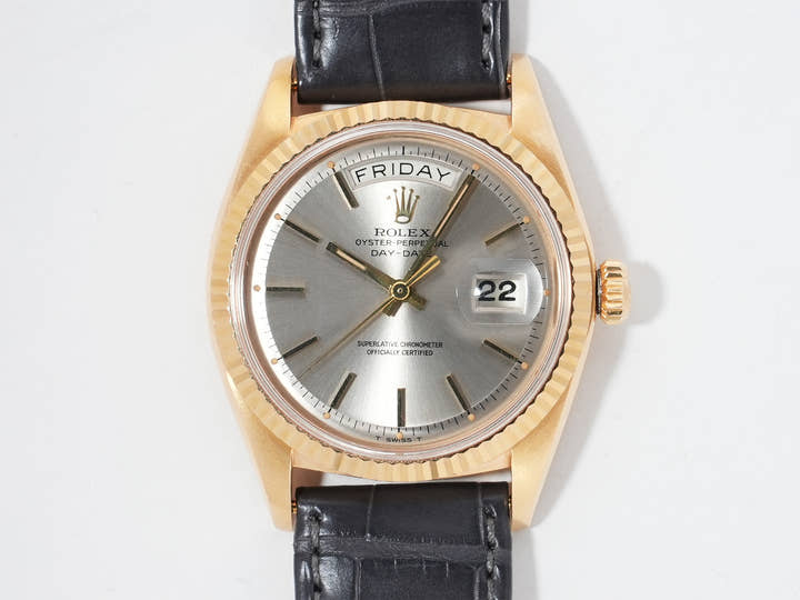 ロレックス デイデイト Ref.1803/8 イエローゴールド シルバー文字盤 中古 wfjhh94i