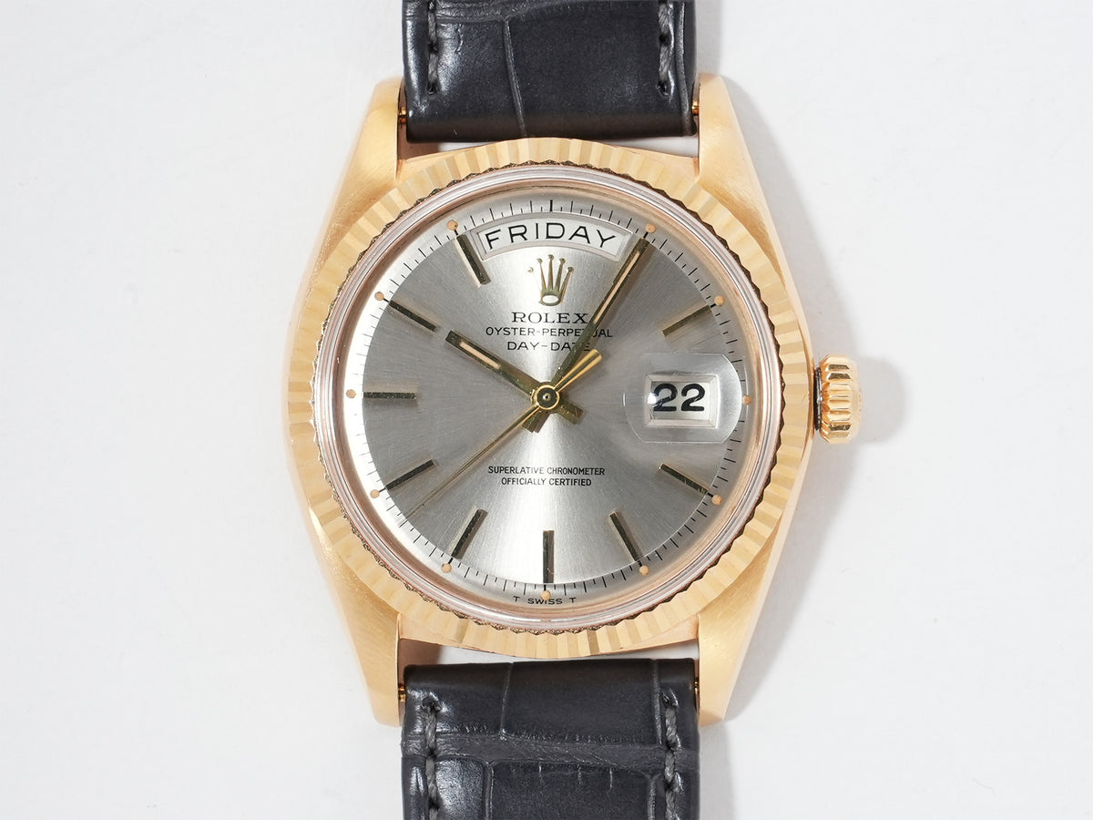 ロレックス デイデイト Ref.1803/8 イエローゴールド シルバー文字盤 中古 wfjhh94i