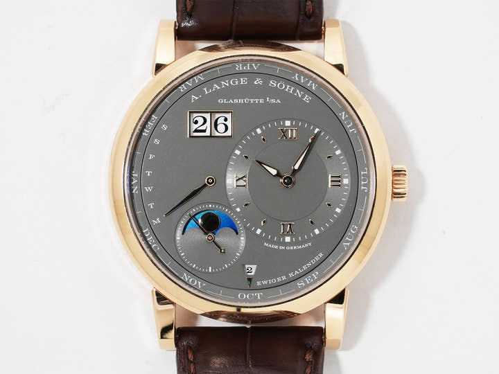 A. Lange & Söhne Lange 1 Perpetual Calendar Ref.345.033 Pink Gold Grey Dial Pre-owned fumk8s22