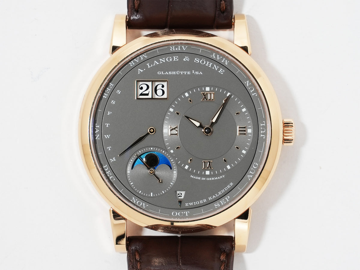 A. Lange & Söhne Lange 1 Perpetual Calendar Ref.345.033 Pink Gold Grey Dial Pre-owned fumk8s22