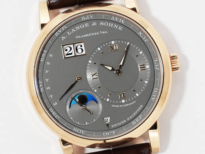 A. Lange & Söhne Lange 1 Perpetual Calendar Ref.345.033 Pink Gold Grey Dial Pre-owned fumk8s22