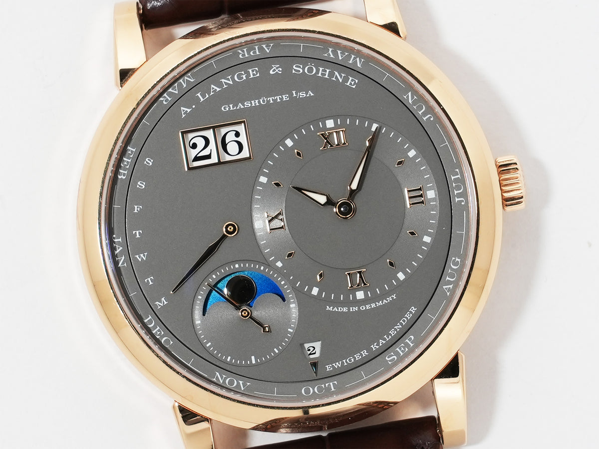 A. Lange & Söhne Lange 1 Perpetual Calendar Ref.345.033 Pink Gold Grey Dial Pre-owned fumk8s22