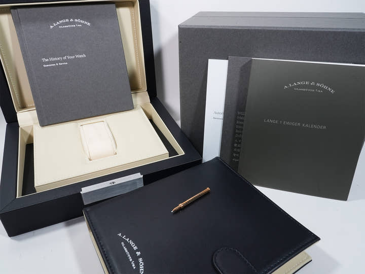 A. Lange & Söhne Lange 1 Perpetual Calendar Ref.345.033 Pink Gold Grey Dial Pre-owned fumk8s22