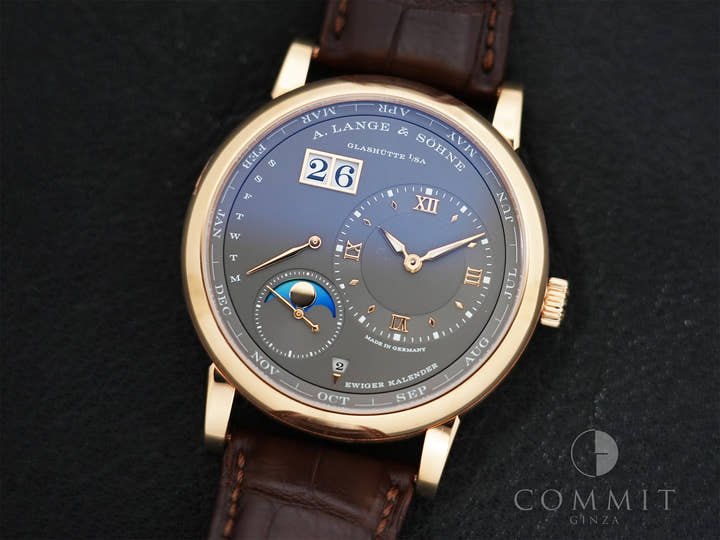 A. Lange & Söhne Lange 1 Perpetual Calendar Ref.345.033 Pink Gold Grey Dial Pre-owned fumk8s22